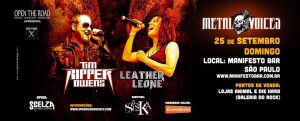 ‘Metal Voices’ em SP: promoção para ver Ripper Owens e Leather Leone