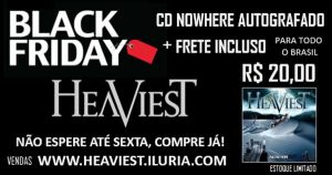 Heaviest participa da Black Friday nesta sexta em todo seu merchandising oficial