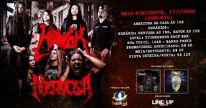 Havok e Nervosa dividirão palco em Belo Horizonte. Saiba mais sobre os shows!