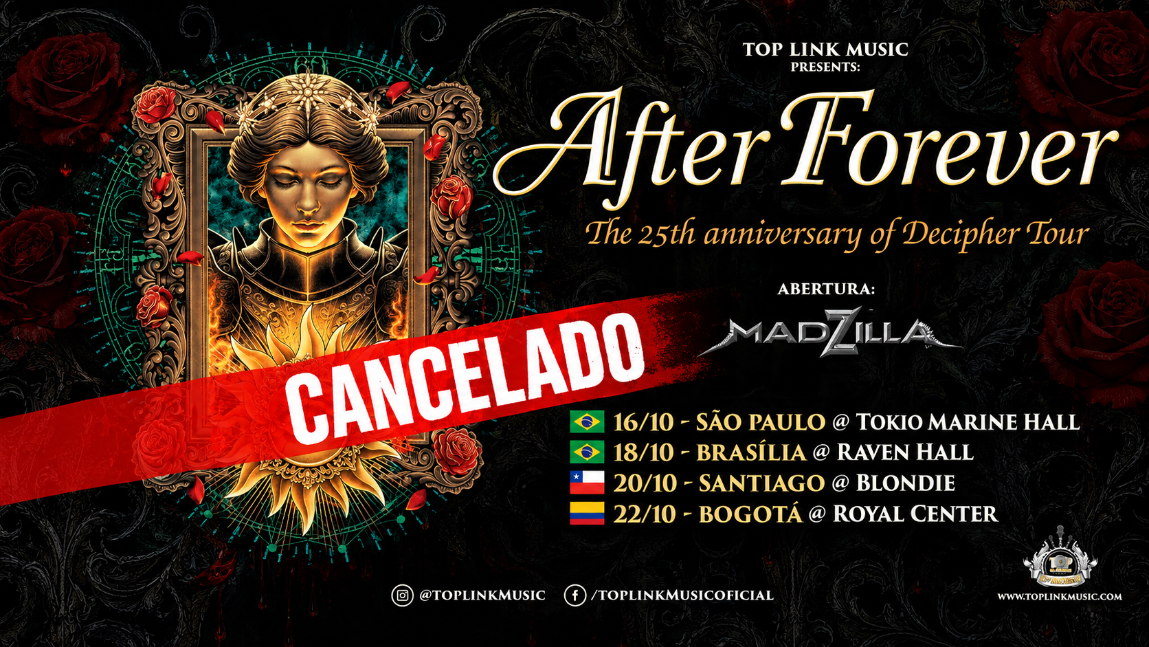 After Forever Latin America Tour Cancelado